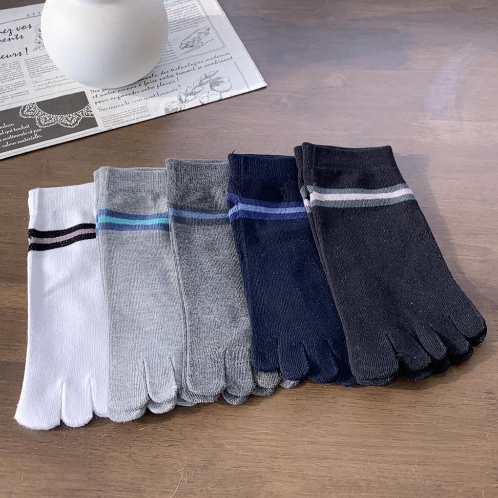 5 пар мужских носков-кроссовок с усиленным мыском Ringlepoint 5 pairs (excluding out of stock) gray Mayfashion