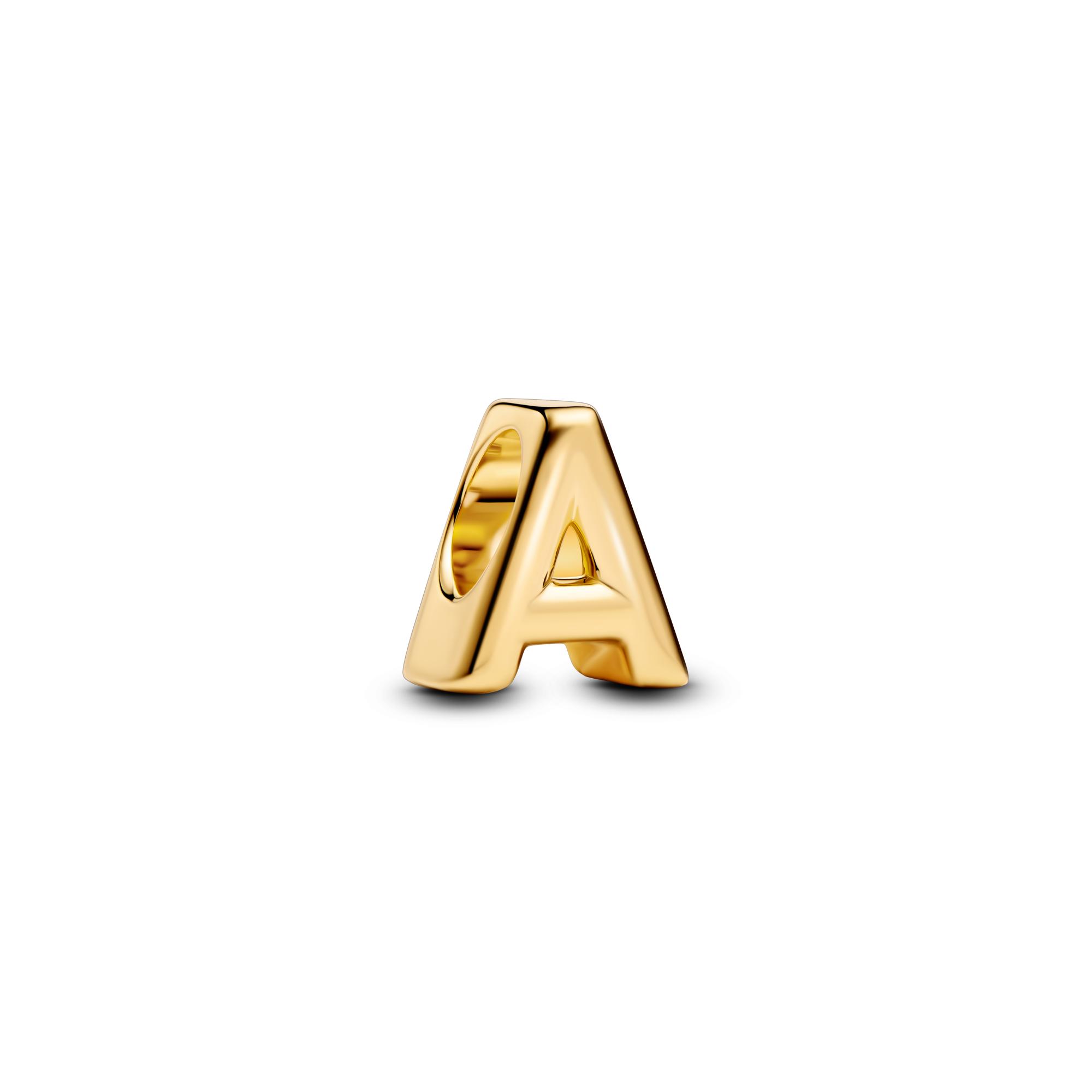 Медные 26 Букв Алфавит A-Z Шармы Бусина Золотой Кулон Подходит для Оригинальных Браслетов Ожерелья DIY Украшения Женские beige Annier