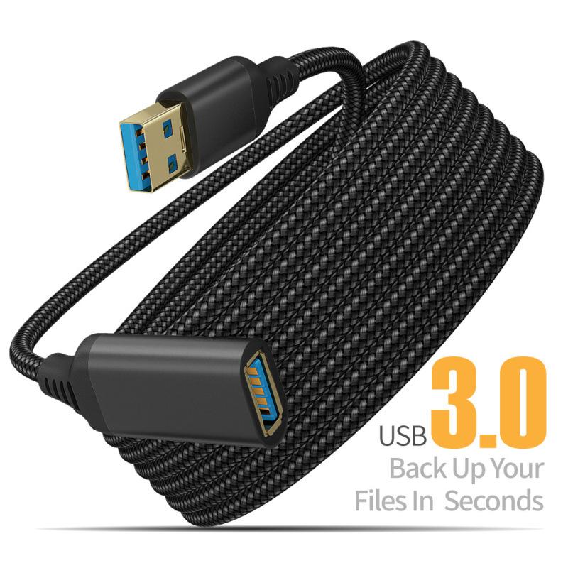 Usb 3.0 Высокоскоростной кабель для передачи данных между мужчинами и женщинами Компьютерный жесткий диск Камера Принтер 0.5m 1.6FT чёрный Andy Reading