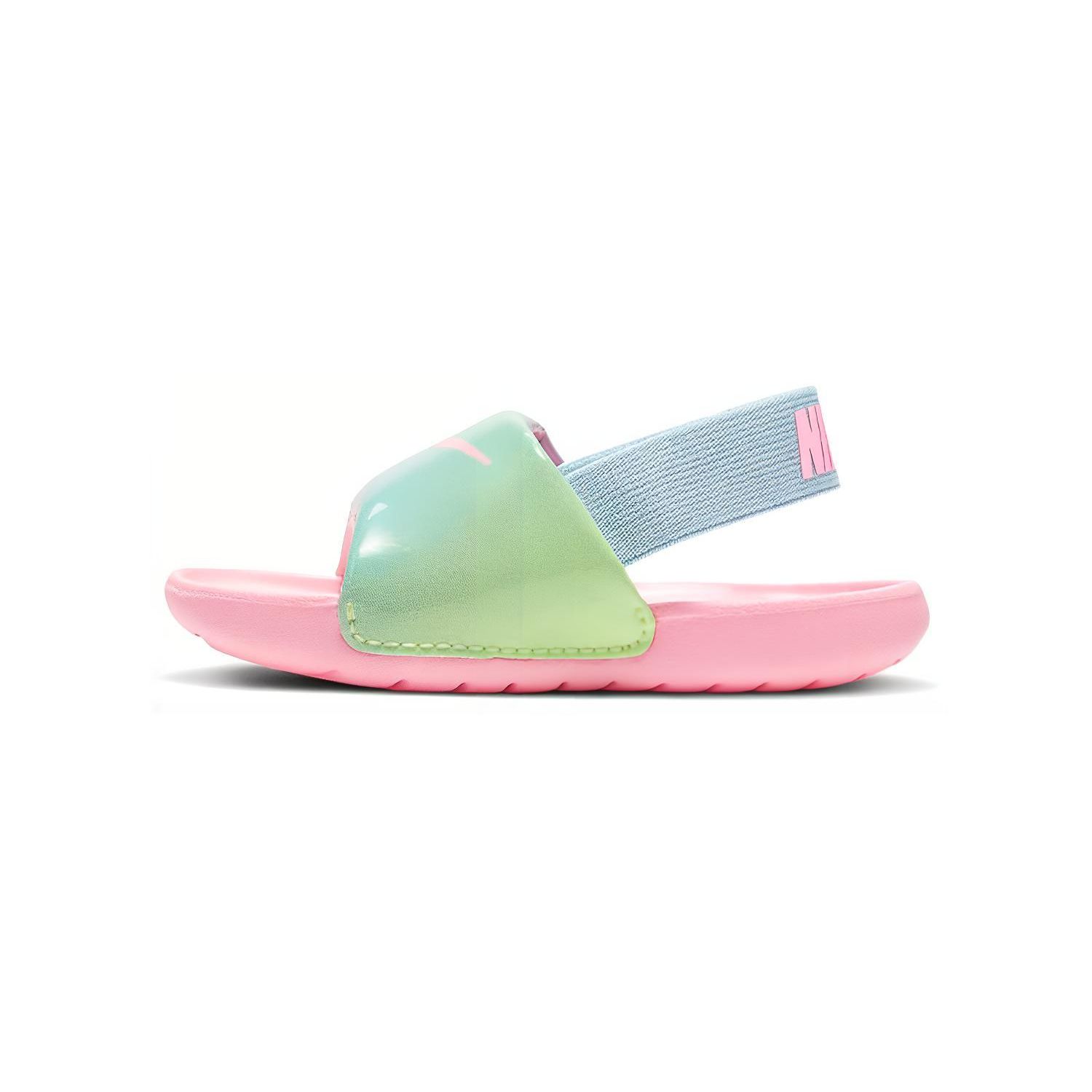 Nike Kawa Slide Повседневные Низкие Кроссовки для Ходьбы Детская Обувь Розовый Синий Зеленый CW1658-600 21 pink