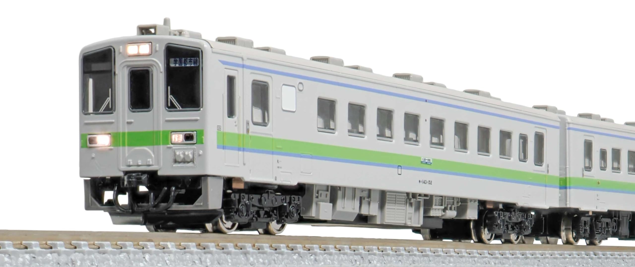 Greenmax Масштаб N Набор дизельных поездов JR Hokkaido серии Kiha 143 31831 (Первый выпуск) (Без кондиционера) 3-машина (Моторизованный) gray