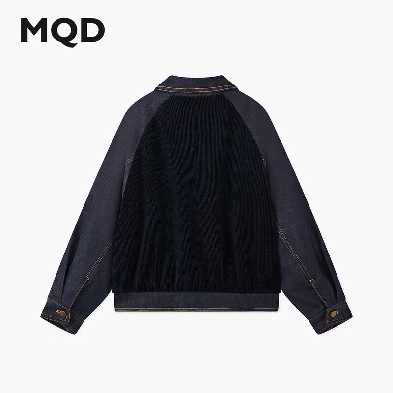 Колледжная куртка MQD для мальчиков с лоскутными деталями и лацканами 120 темно-синий JDST online