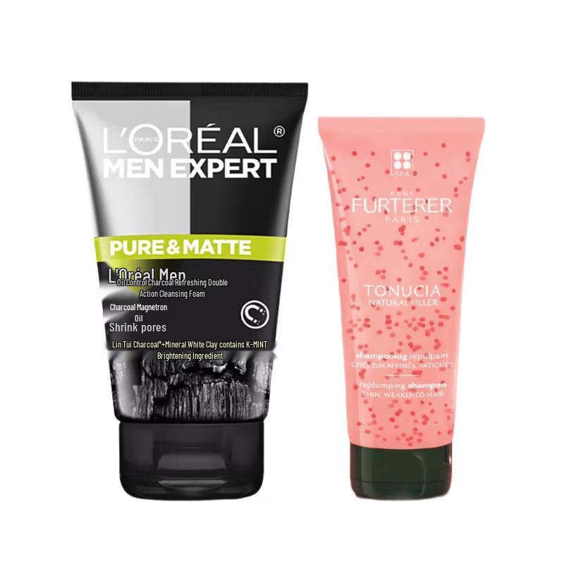 Набор L Oreal Men Очищающее средство для контроля жирности и Rene Furterer Шампунь beige JDST online
