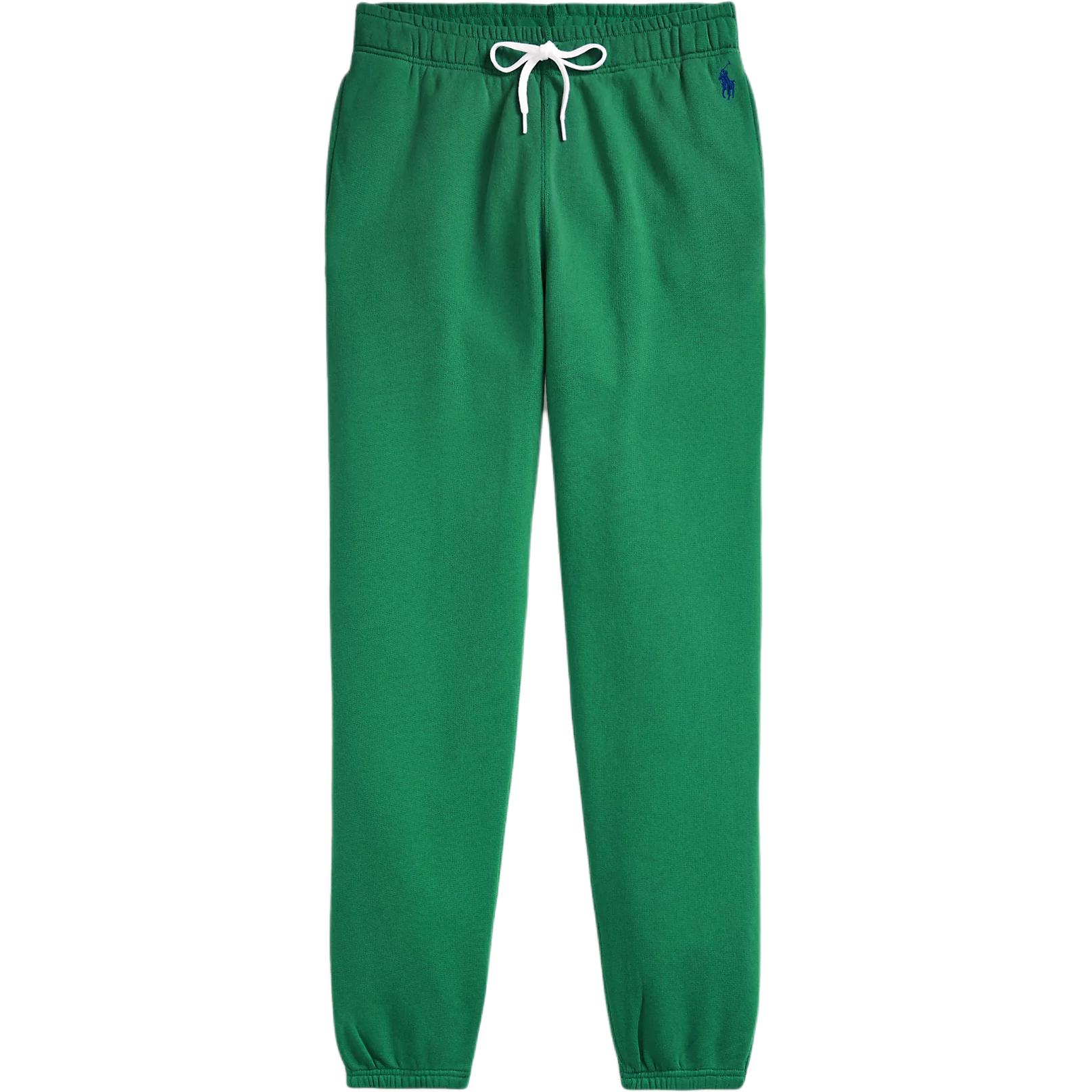 Polo Ralph Lauren Однотонные брюки с кулиской и манжетами Женский низ Темно-зеленый 211943009-010 S blue