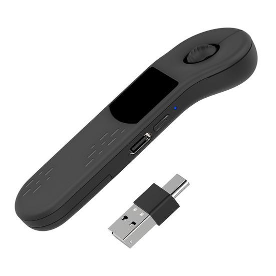 Bluetooth-совместимый Пульт Дистанционного Управления с Колесиком и Тачпадом Беспроводная Мышь Универсальный для Телефонов, Планшетов, ПК Перелистывание Страниц PPT Пульт чёрный caichong