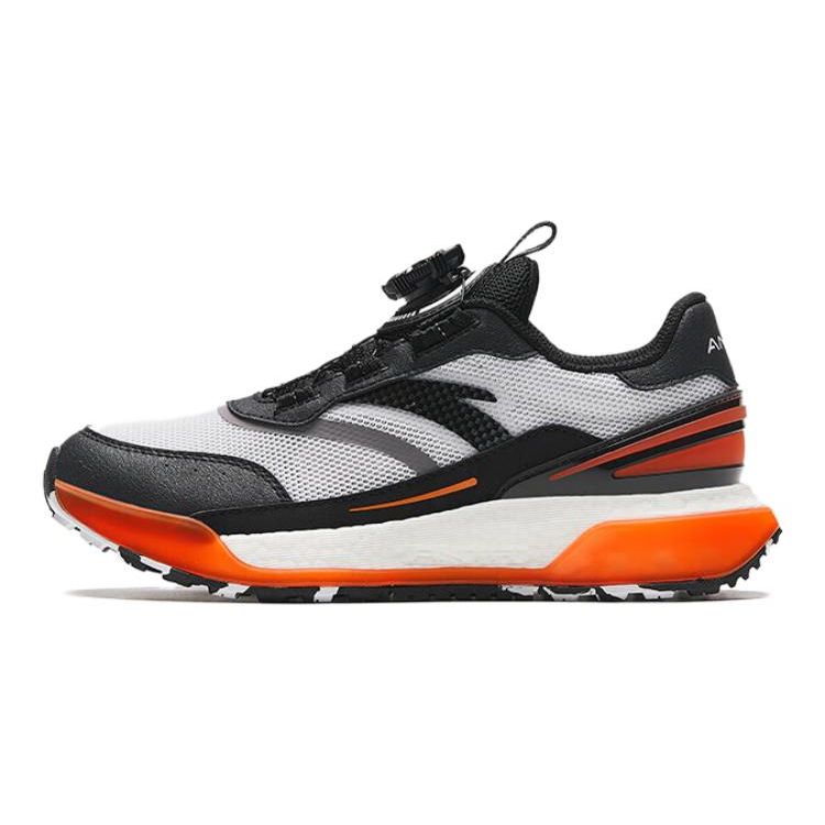 Anta Kids Спортивные повседневные кроссовки  Сахарный кубик  Удобные Нескользящие Износостойкие Детские повседневные кроссовки Черный Серый Оранжевый 312338806-1 35 black