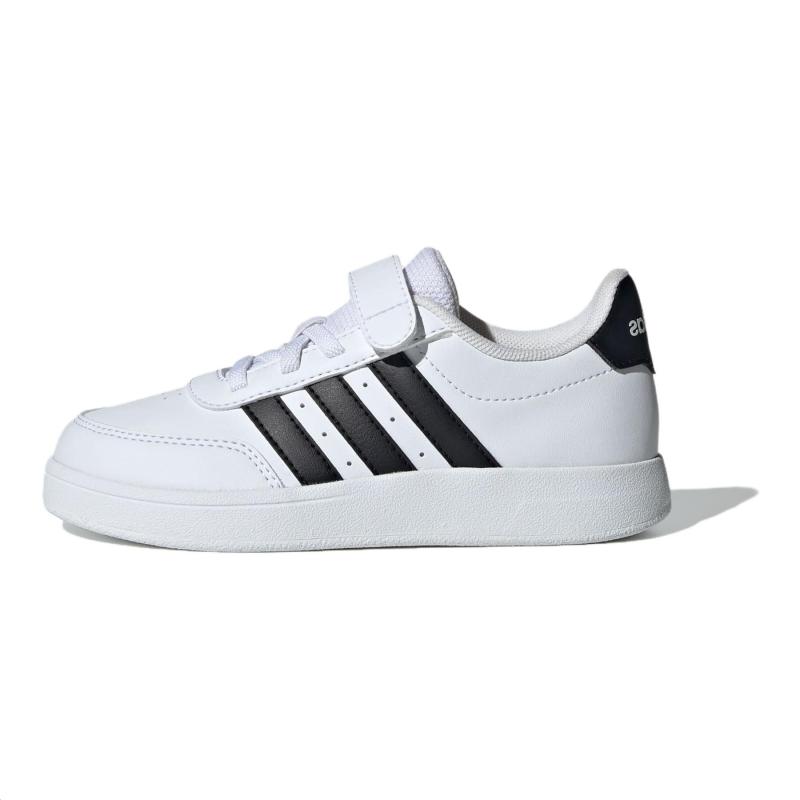 Adidas BREAKNET 2.0 Нескользящие, Защита от ударов, Низкие, Детские, Для скейтбординга, Белые, Дети 3-7 лет, Кроссовки IE3792 33 white