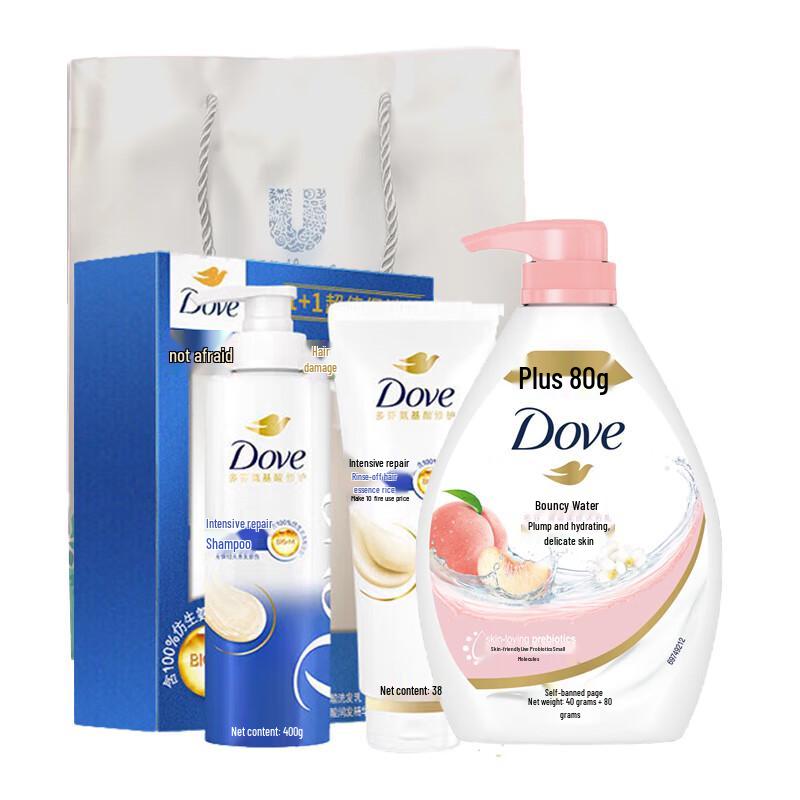 Dove Интенсивное питание Уход за волосами и телом Подарочный набор white