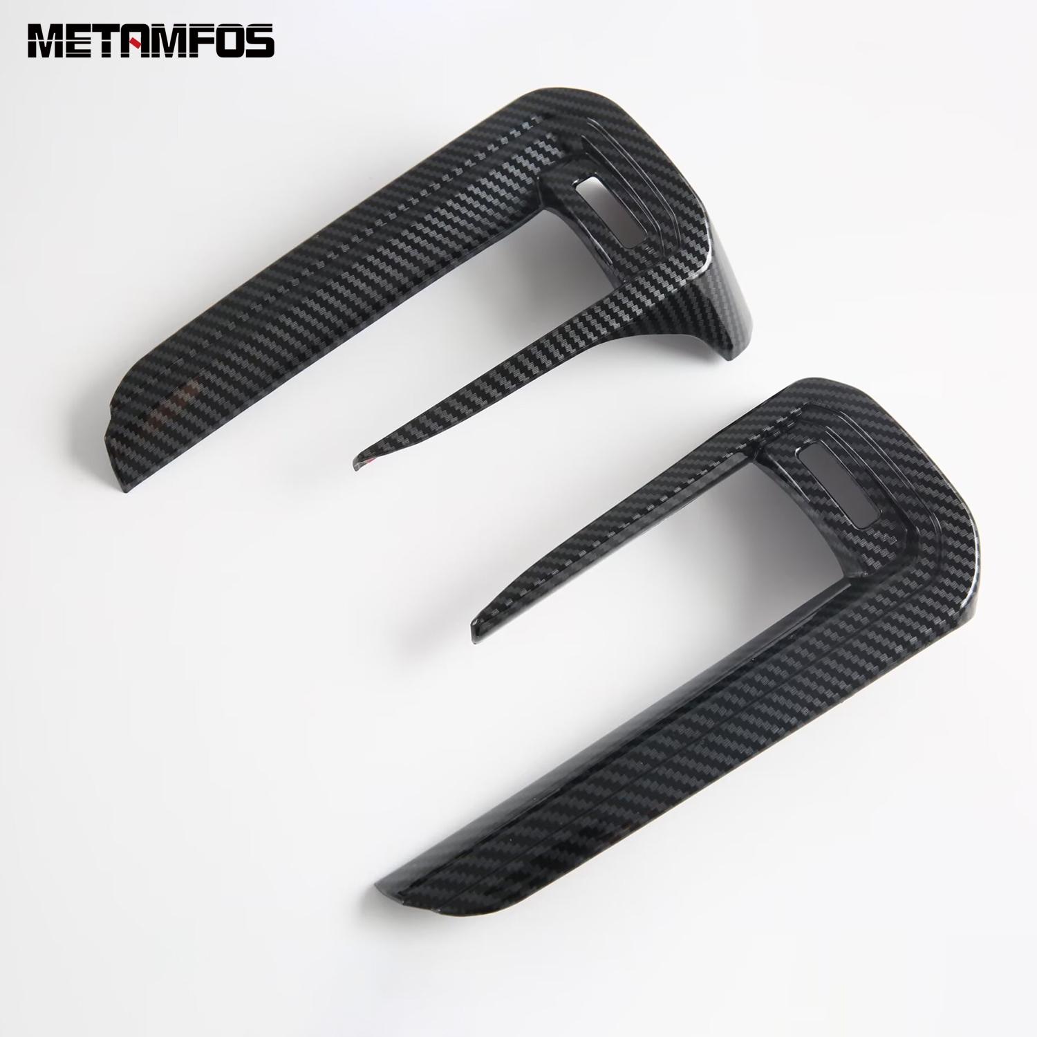Side Front Air Conditioner Vent Outlet Cover Trim For Subaru Forester 2025 2026 Carbon Fiber Interior Accessories Car Styling Carbon Fiber Plastic gray DeLi Off