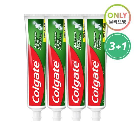 Colgate Protection Прохладная мята 100г (3 оригинальных продукта + 1 дополнительный подарок) green