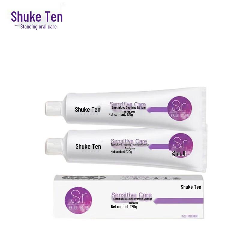 Зубная паста Shuke Sensitive с стронцием, двойная упаковка white JDST online
