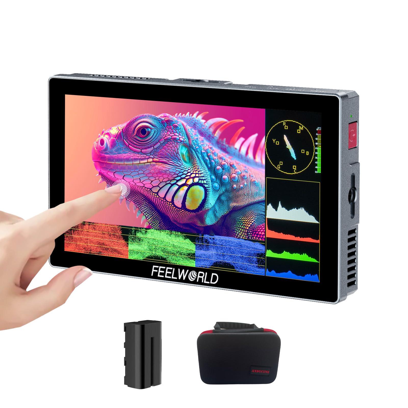 FEELWORLD P6X 1200 нит монитор для DSLR камеры с алюминиевым корпусом, 4K 3D, полный и портативный, с кабелем Micro HDMI, 5,5-дюймовый сверхъяркий корпус, HDMI, LUT, осциллограмма, pink DOKI DOKI MARKET form NIPPON