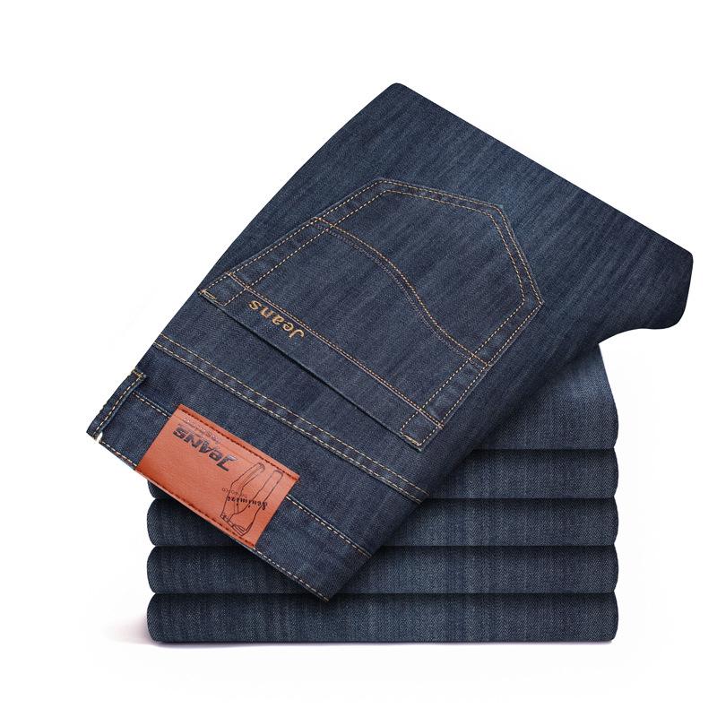 2024 Spring/Summer New Jeans Men S Straight Leg Men S Medium High Waist Business Casual Loose Men S Pants Long Pants 28 black XINGBAOHUA APPAREL