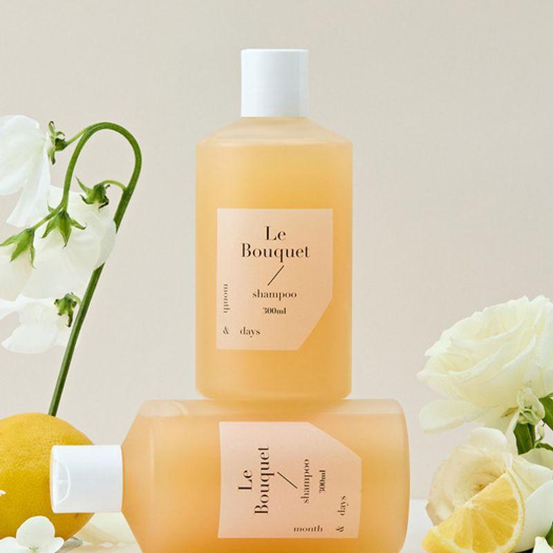 month&days [1+1] Month&Days Шампунь для ухода за волосами с ароматом Le Bouquet Floral 300 мл x 2 single type beige MayBeauty