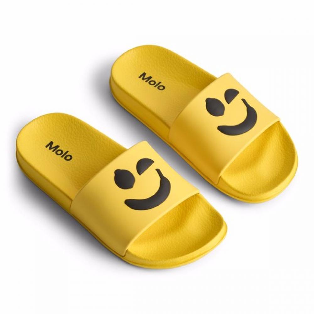 Molo Теплый Желтый Тапочки с Улыбкой Akis9sh001 (31/7-8 years old) yellow SSG Baby&Kids