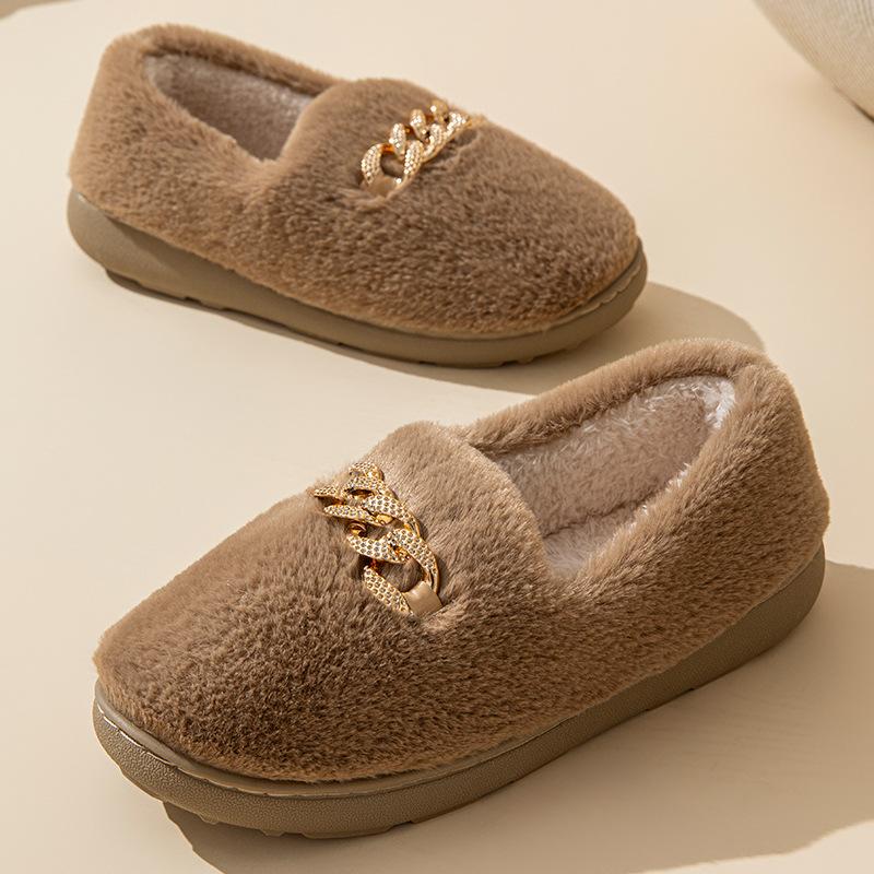 Женские флисовые зимние тапочки 36-37 brown Gtime Shoes