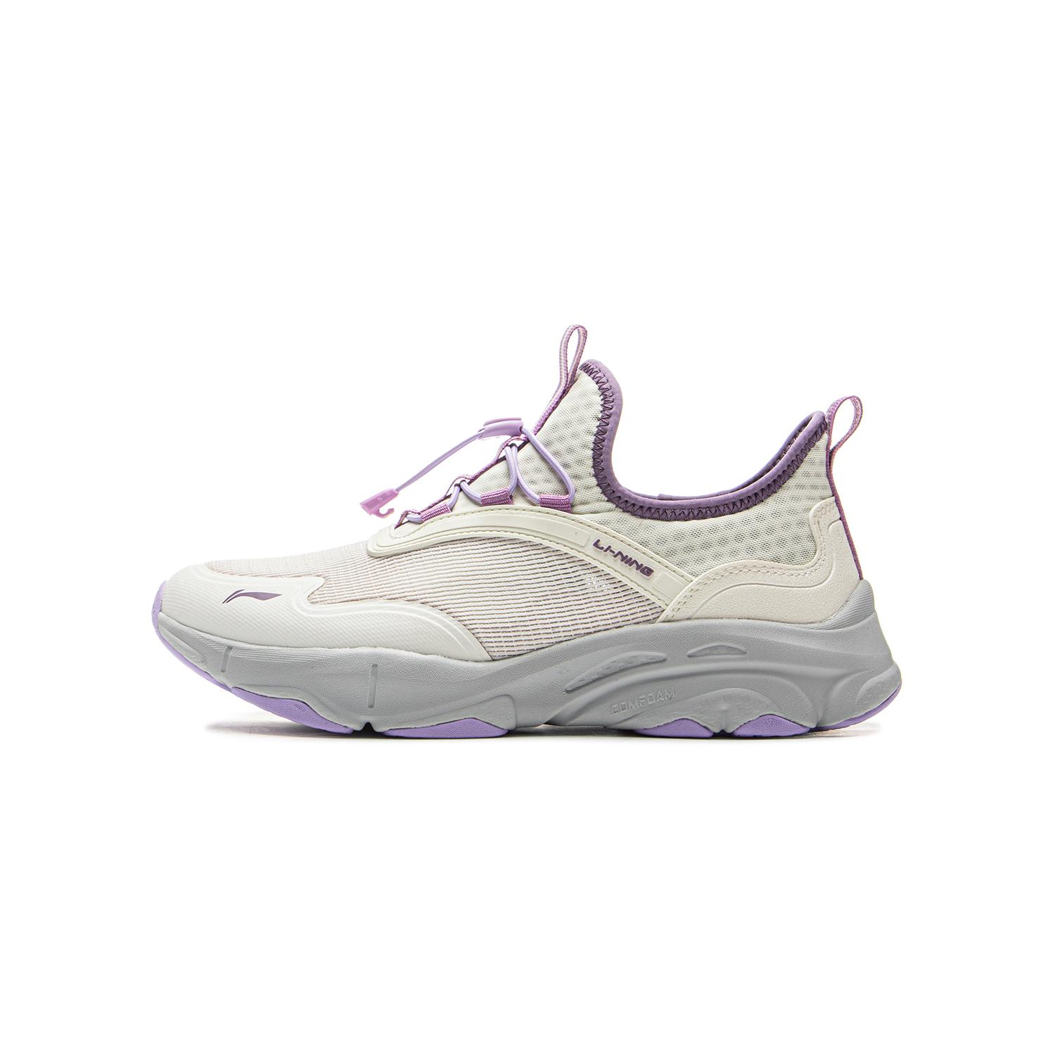 Li Ning Детская спортивная серия Лайфстайл Сетка Мягкие Удобные Модные Низкие Повседневные Кроссовки Детские кроссовки Шампань-Белый YKCV088-2 31 white Li-Ning