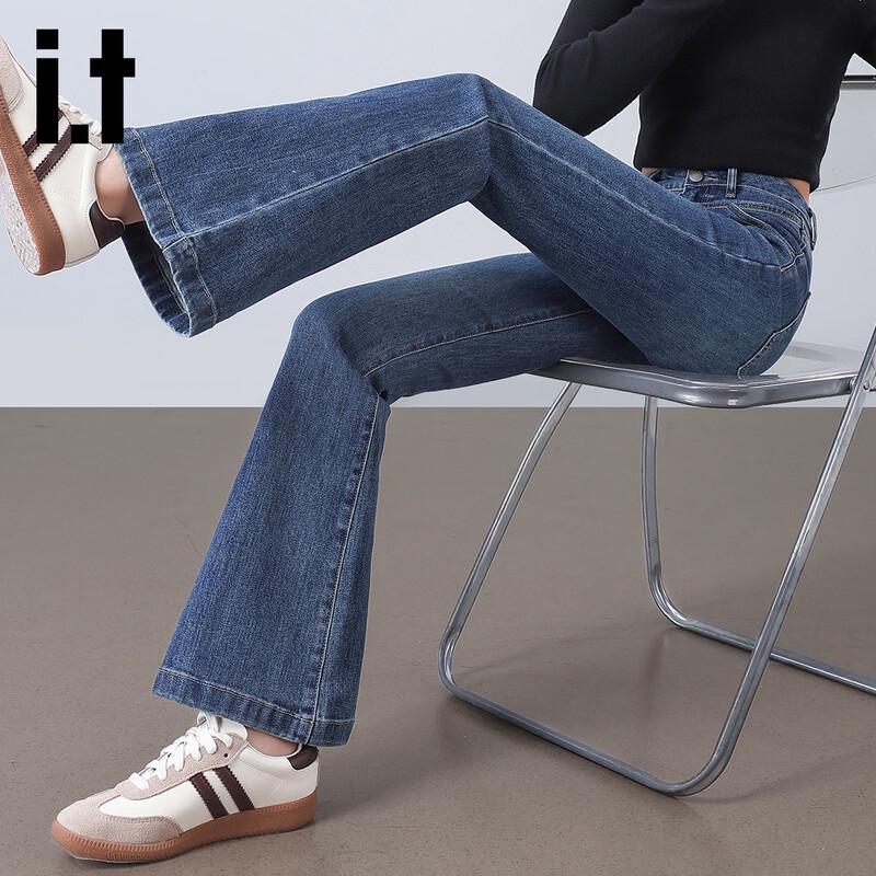 Джинсы Izzue женские с высокой талией и микро-клешем XL gray JDST online