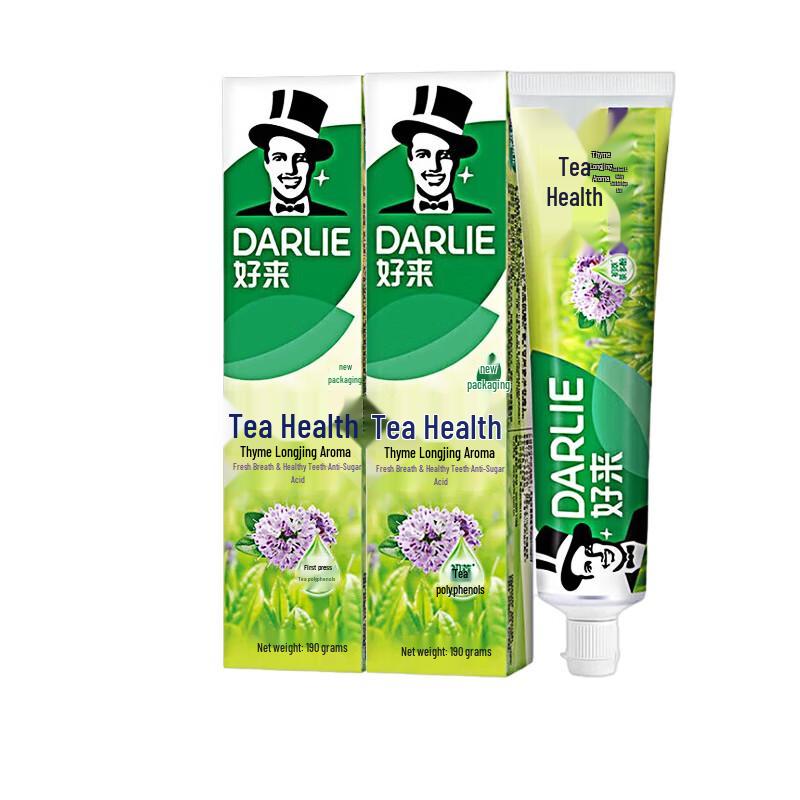 Зубная паста Darlie с тимьяном и чаем Лунцзин, 2 шт. green
