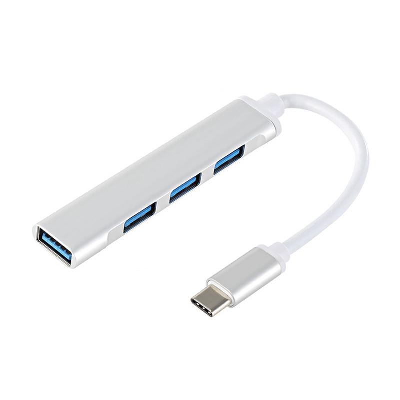 Ультратонкий USB Type-C 4-портовый хаб док-станция расширения white the BAY