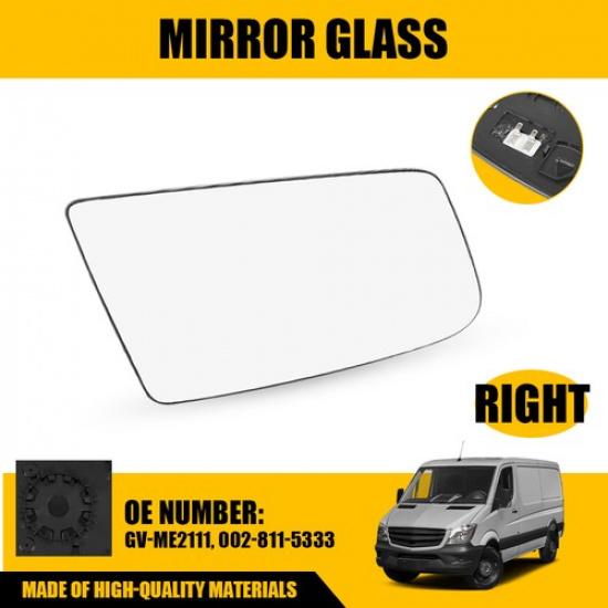 Правое наружное зеркальное стекло с подогревом для Benz Sprinter 3500 2010-18 GV-ME2111 yellow 91460000MABYEM67X3