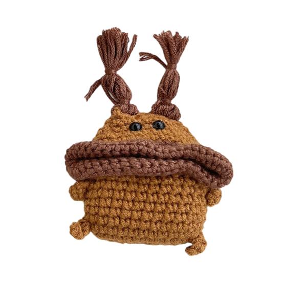 Crochet Cartoon Earbud Case for AirPods 1/2/3/4 for AirPods Pro 36925 Bluetooth-compatible Wireless Earphone C темно-коричневого explore
