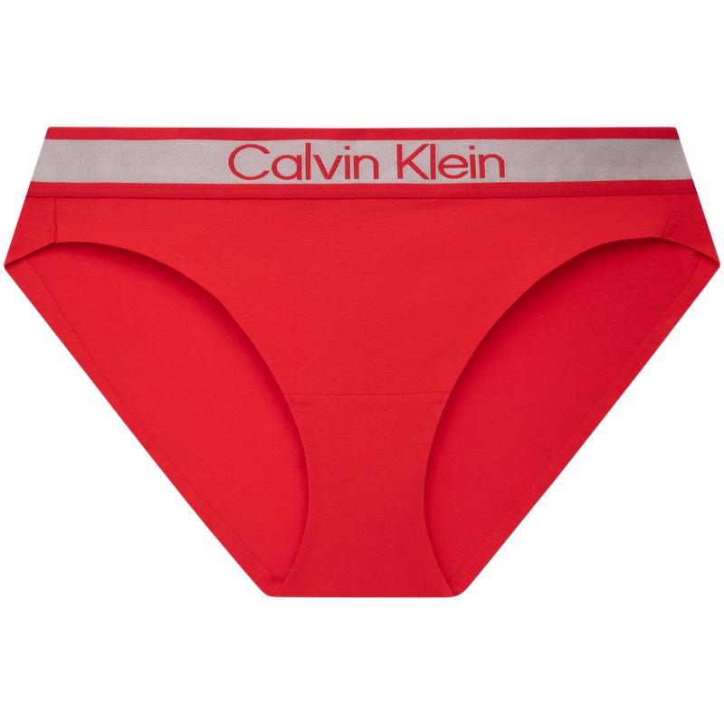 Calvin Klein Shiny Gravity Jacquard Cotton Bikini Underwear Women underwear Raspberry-Red QF8281AD S gray