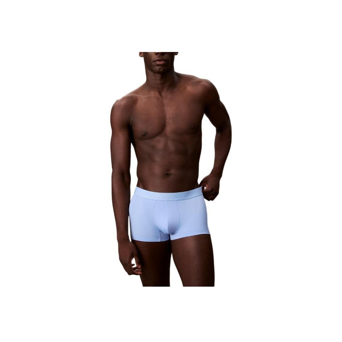 Мужские боксеры Calvin Klein в рубчик с эластичным поясом и буквенным принтом NB4365Z4H S black