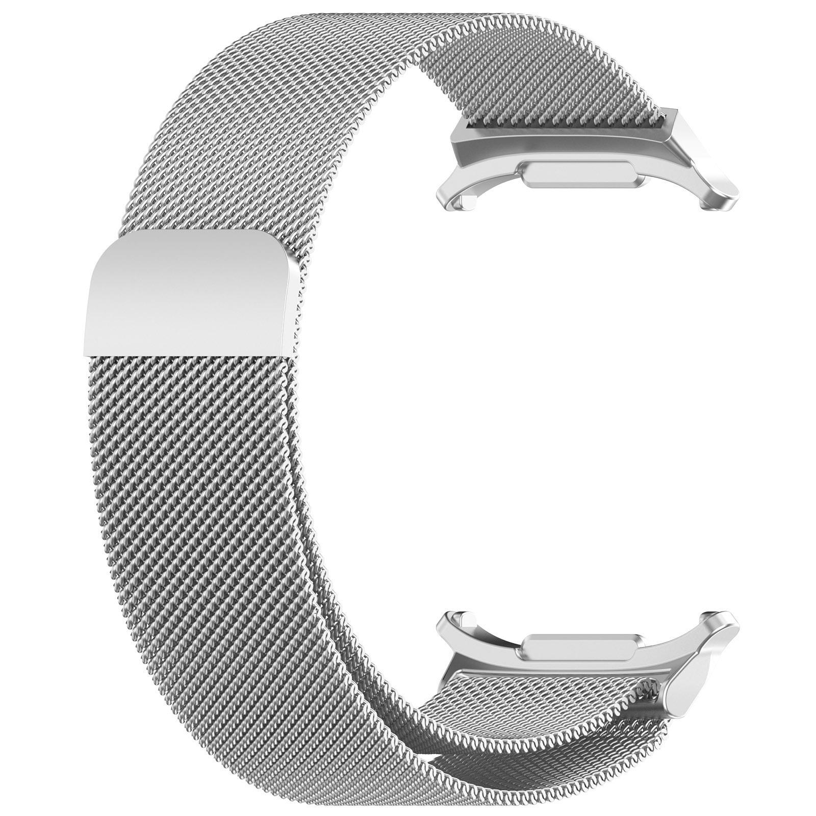 Ремешок Samsung Watch7 Ultra Миланский Магнитный из Нержавеющей Стали Samsung Watch7 Ultra Milanese серебряный Pickerr