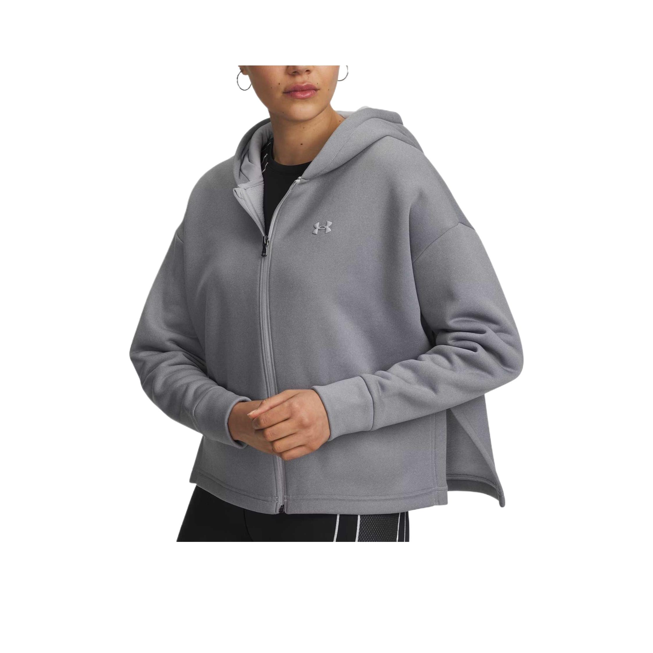 Under Armour Armour Fleece Удобная Универсальная Однотонная Толстовка с Длинным Рукавом Женская толстовка 6004867-012 XXL gray