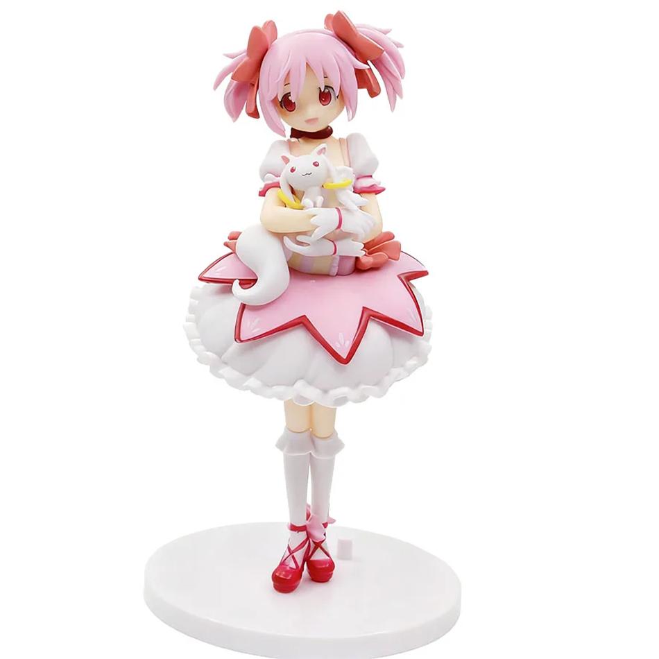 Новое Аниме Магикано 18см Puella Magi Madoka Magica Фигурка ПВХ Модель Кукла Настольное Украшение Экшн Фигурка Коллекционные Игрушки Ребенок white Fashnics
