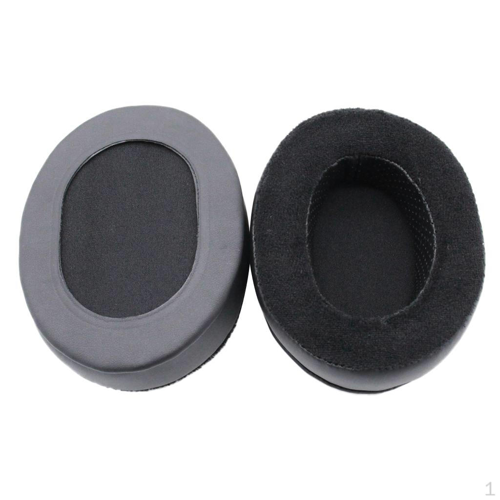 Черный цвет амбушюры из пены для наушников MDR-ZX770BN MDRRF985RK MDR-1A 1 pair black HappyToy