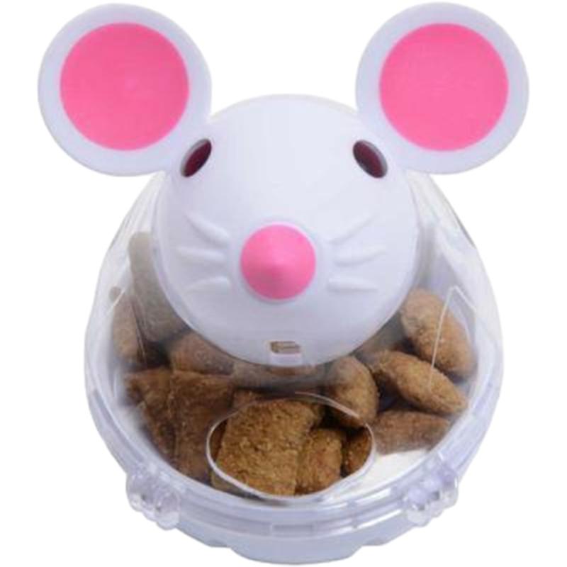 Игрушка-кормушка для кошек в виде мячика с отверстиями для лакомств, игрушка для развлечения и охоты для домашних кошек белый No Game No Life