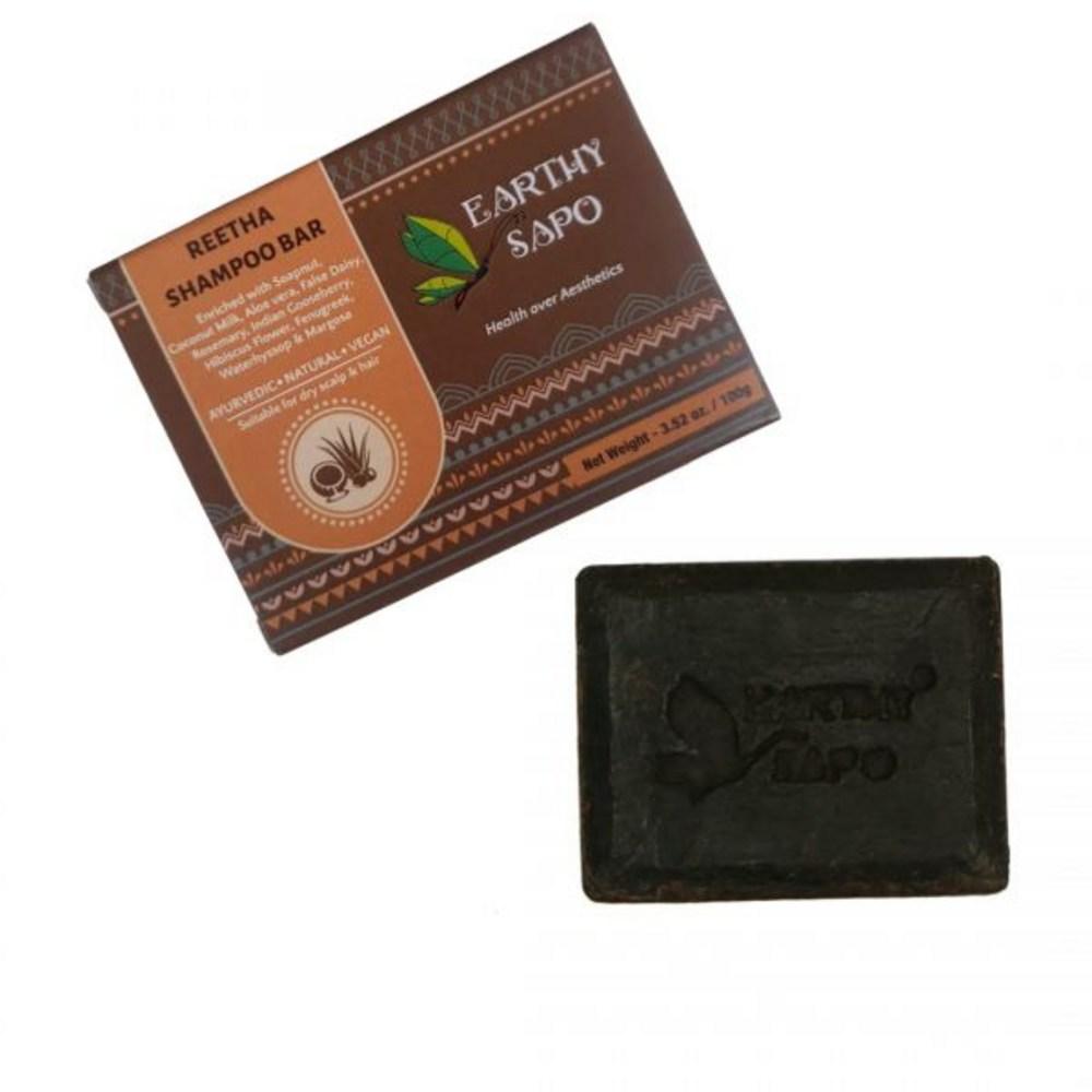 Шампунь-мыло Reetha для сухих волос 3,52 унции/100 г (1 пакет) brown BeautyGlam