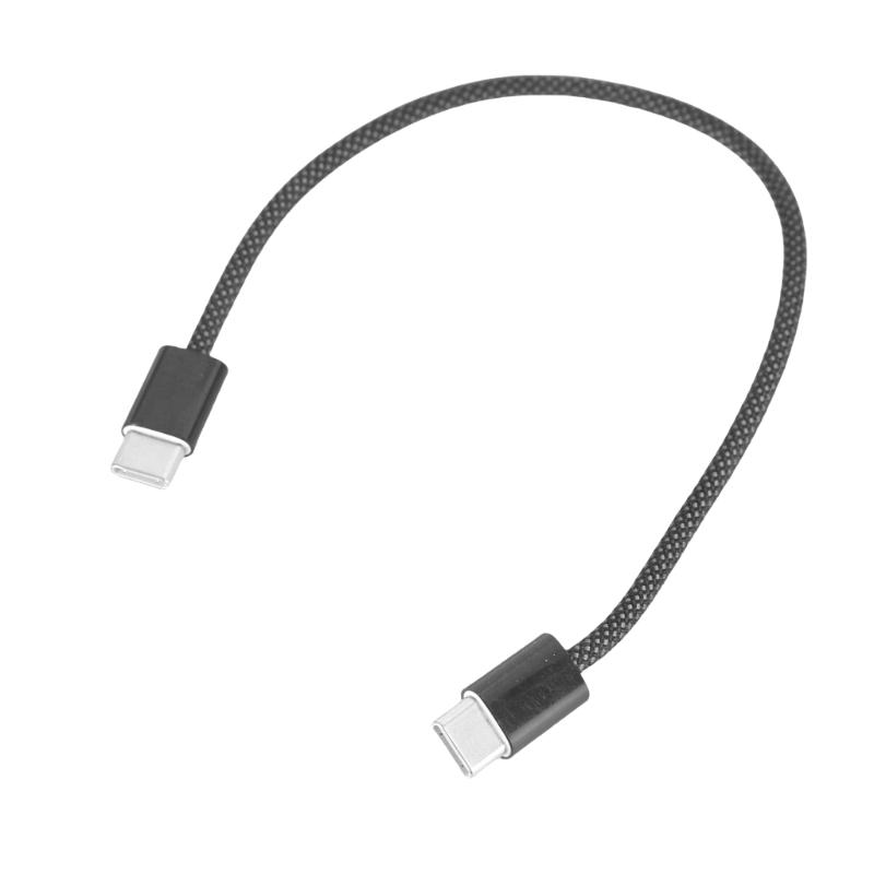Короткий зарядный кабель USB C, Кабель для быстрой зарядки Type C для передачи данных 65 Вт Power Delivery для планшетов, телефонов и прочего, длиной 25 см 1 gray Cheese Bread Ball