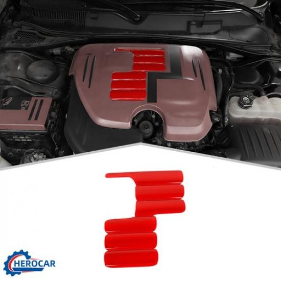 Red Engine Shroud Cover Panel Trims for Dodge Charger/Challenger 09+ Accessories gray AtomFf