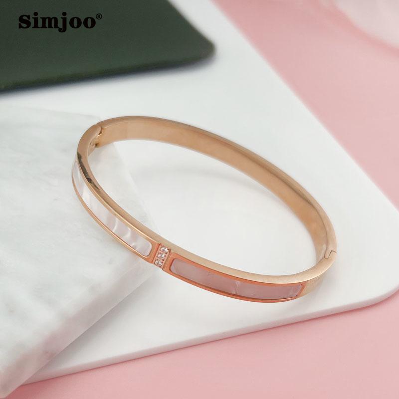 SIMJOO Простой модный браслет white