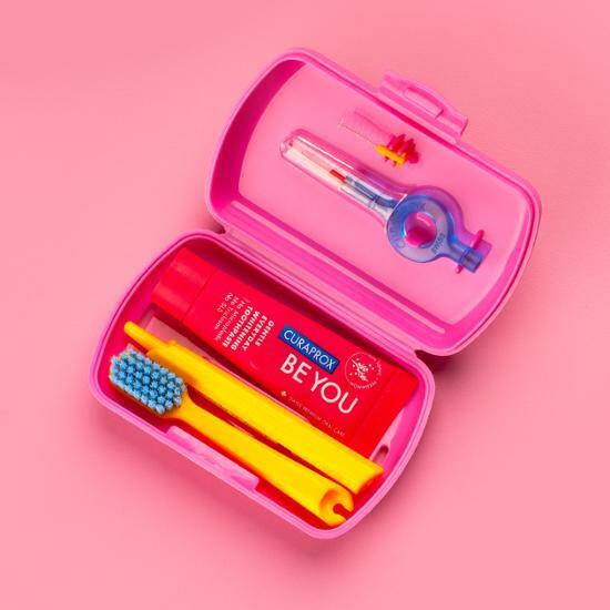 Curaden Curaprox Дорожный набор pink BeautyGlam