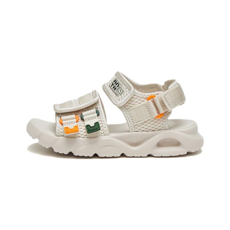 Anta Anti-Slip Sports Sandals Kids Footwear Mud-Gray Yellow A312329942-1 30 white