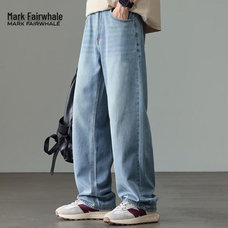 Мужские легкие джинсы прямого кроя Mark Fairwhale 30 светло-синий JDST online
