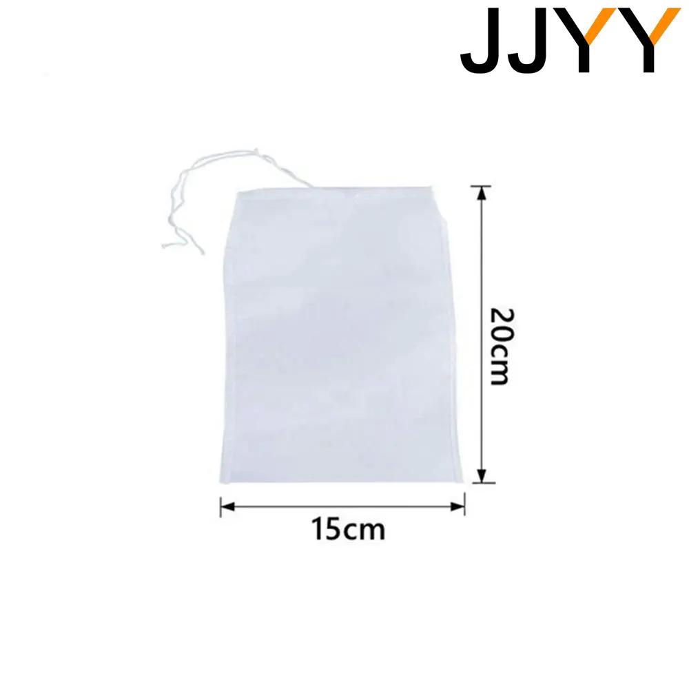 JJYY 100/200/300 Сетчатый нейлоновый фильтр для орехов, молока, йогурта, чая, пива, кофе, масла, пищевых фильтров, сита, кухонные фильтры-мешки 200Mesh white Household supplies MH