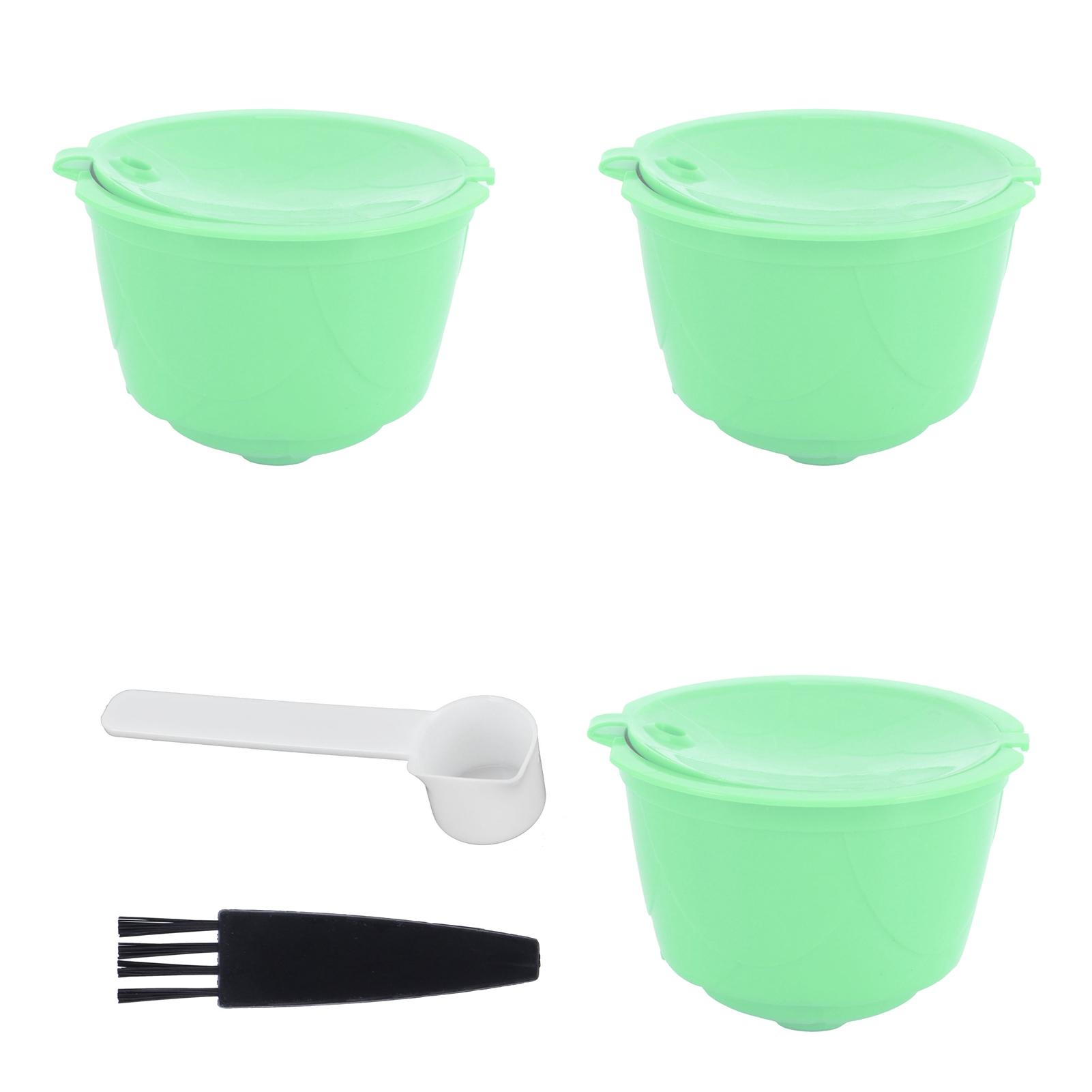 Набор кофейных капсул из нержавеющей стали для кофемашины DOLCE GUSTO Type 1 green OutsideWorld