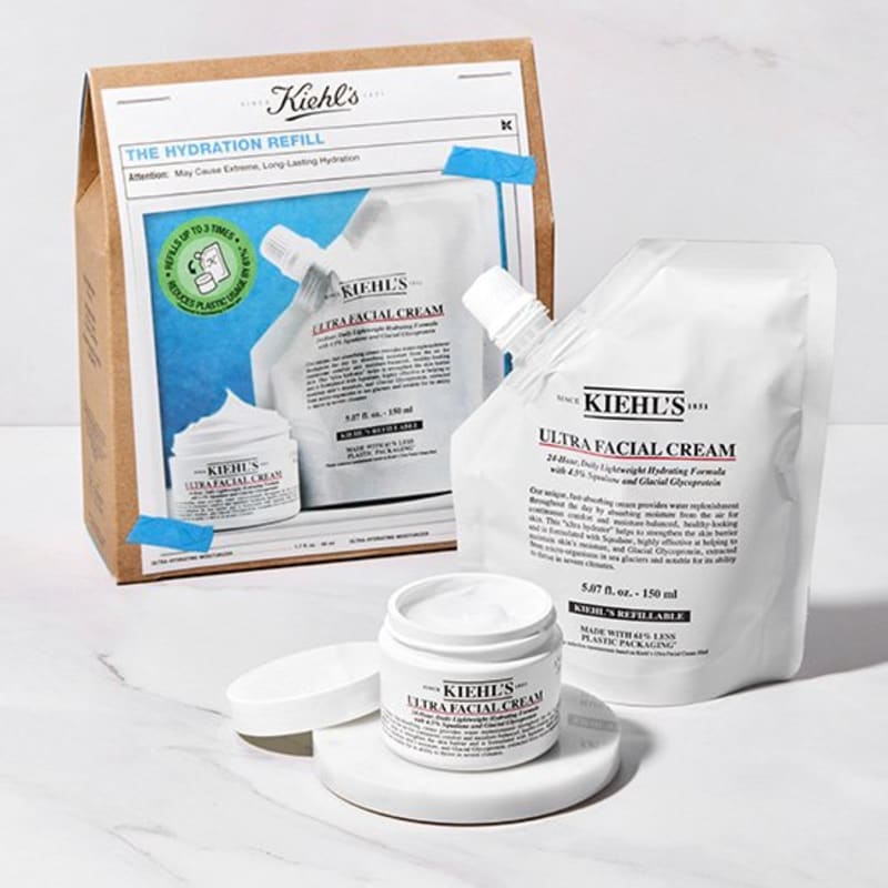 [Kiehl s] Набор: Ультраувлажняющий крем для лица 50 мл, Сменный блок 150 мл gray