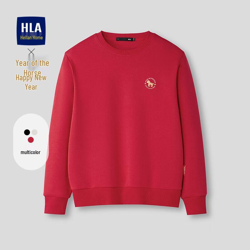 Мужской свитшот с круглым вырезом HLA  Год Лошади  XL красный JDST online