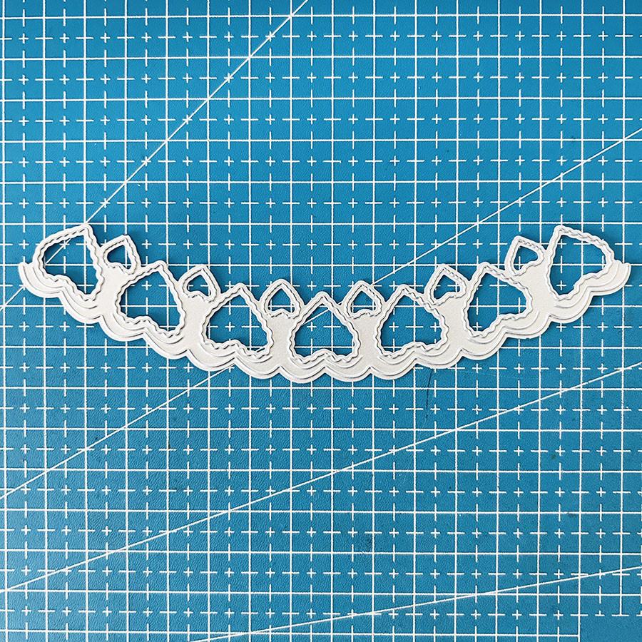 Сердца Металлические режущие штампы Трафарет для DIY Скрапбукинга Фотоальбом Тиснение Бумажные карточки Поделки Высечки dies серебряный YYLNG
