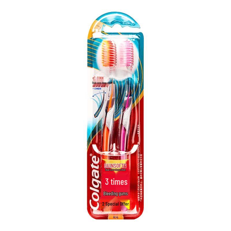 Зубная щетка Colgate Slim Soft Dual Core Deep Clean (Двойной пакет) white