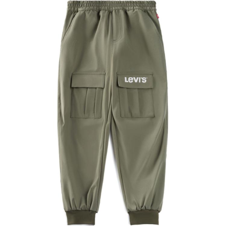 Levis Удобные Мягкие Модные Универсальные Длинные Брюки Детские брюки Клеверно-Зеленые LV2432166GS-001 S gray Levi s