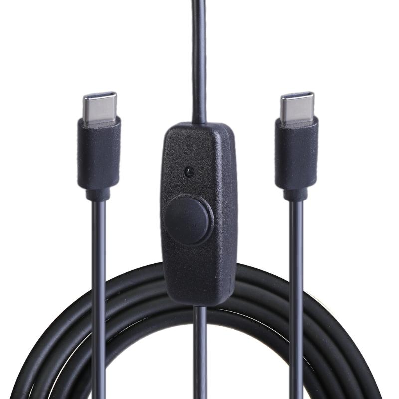 Переключаемый управляющий кабель USB C  папа-папа , удлинитель 20 Вт для быстрой зарядки телефонов, планшетов и устройств Type C 1 gray Wonderlands