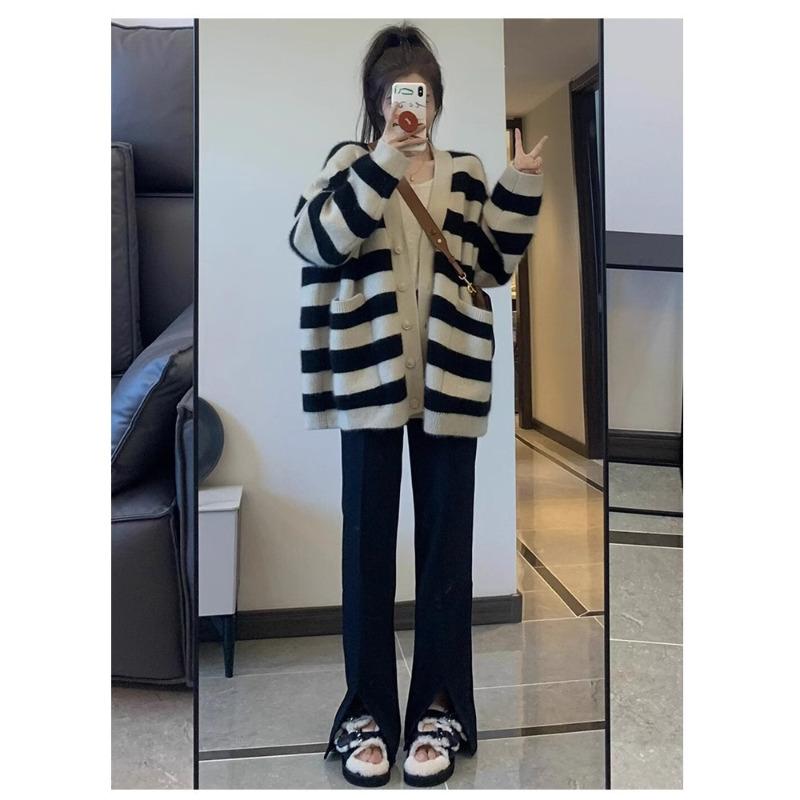 Women s Micro-pull Pants, Black Pants, Women Warm Season New Popular Drape Micro-pull Pants S black PP1