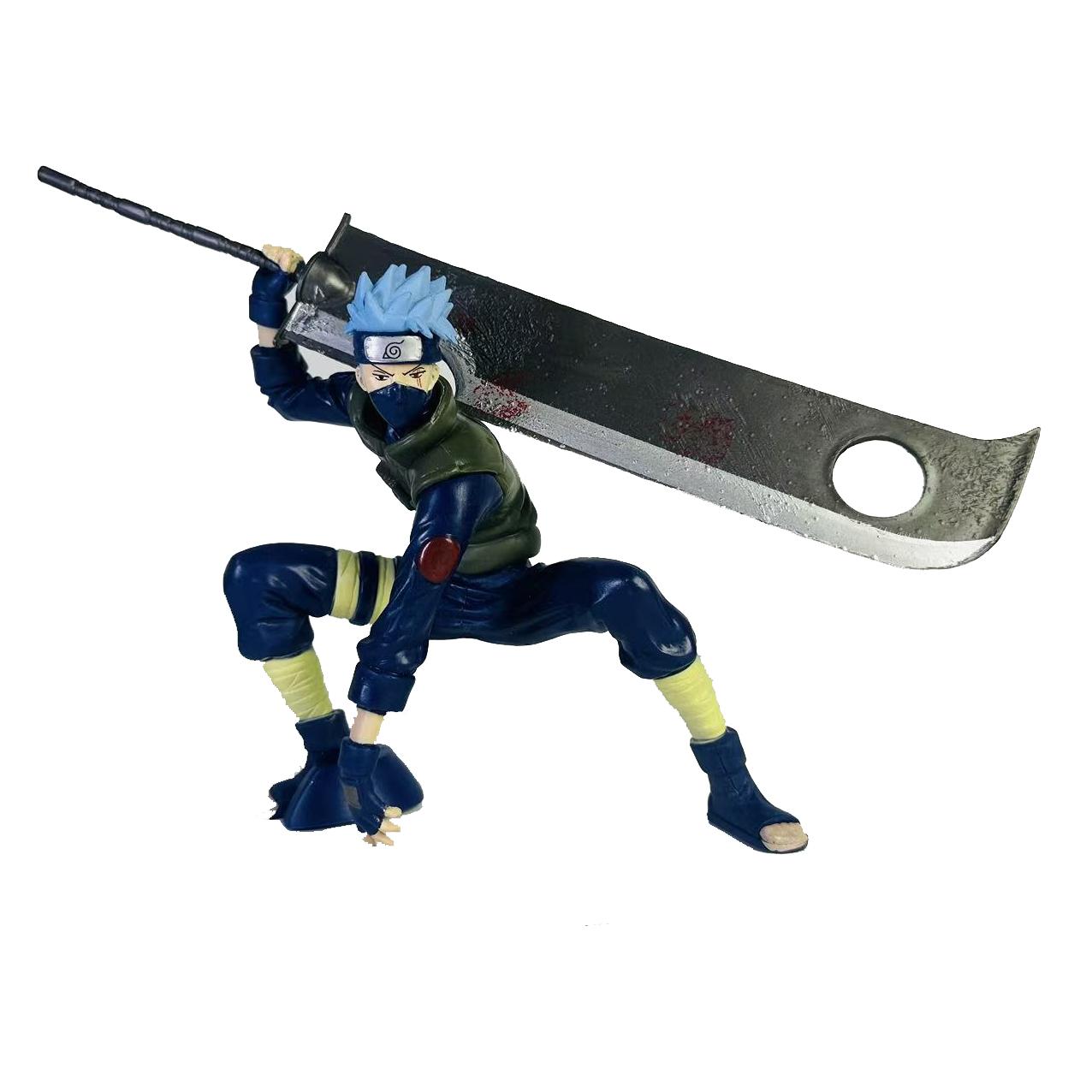 Наруто Хатаке Какаши Аниме Фигурки NARUTO Фигурка Действия Модель Кукла Мультяшные Игрушки для Детей Крутые Подарки на День Рождения black Fashnics